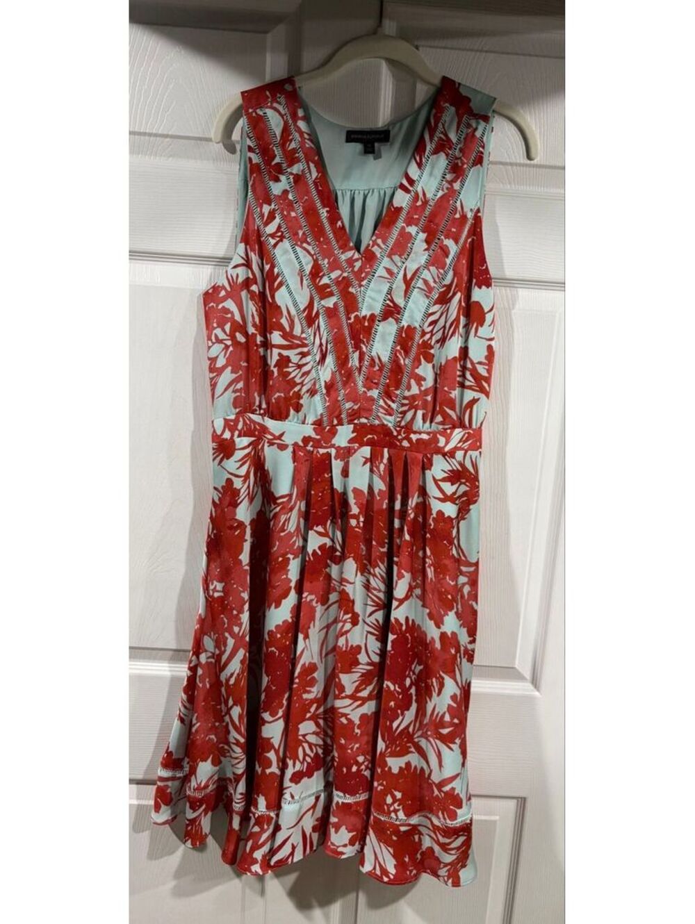 #282 Banana Republic red/blue midi